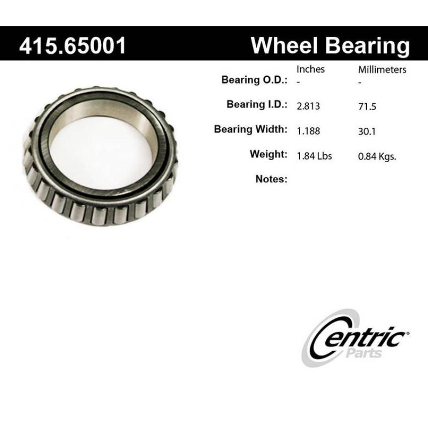CENTRIC PARTS 415.65001 Centric Premium Bearing Cone