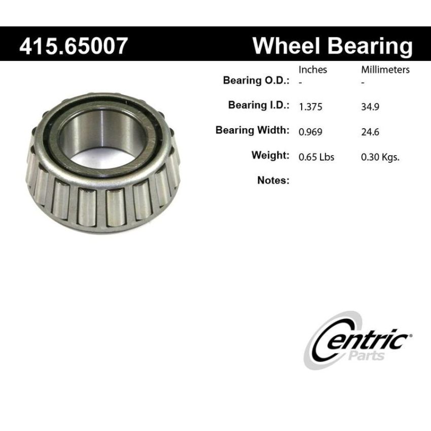 CENTRIC PARTS 415.65007 Centric Premium Bearing Cone