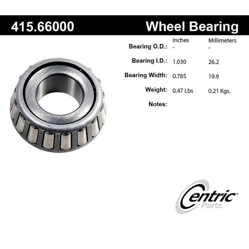 CENTRIC PARTS 415.66000 Centric Premium Bearing Cone
