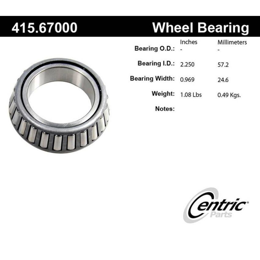 CENTRIC PARTS 415.67000 Centric Premium Bearing Cone