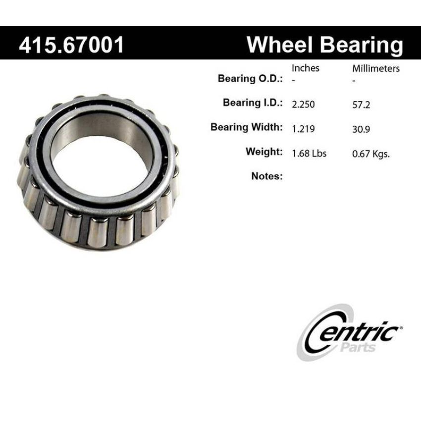 CENTRIC PARTS 415.67001 Centric Premium Bearing Cone