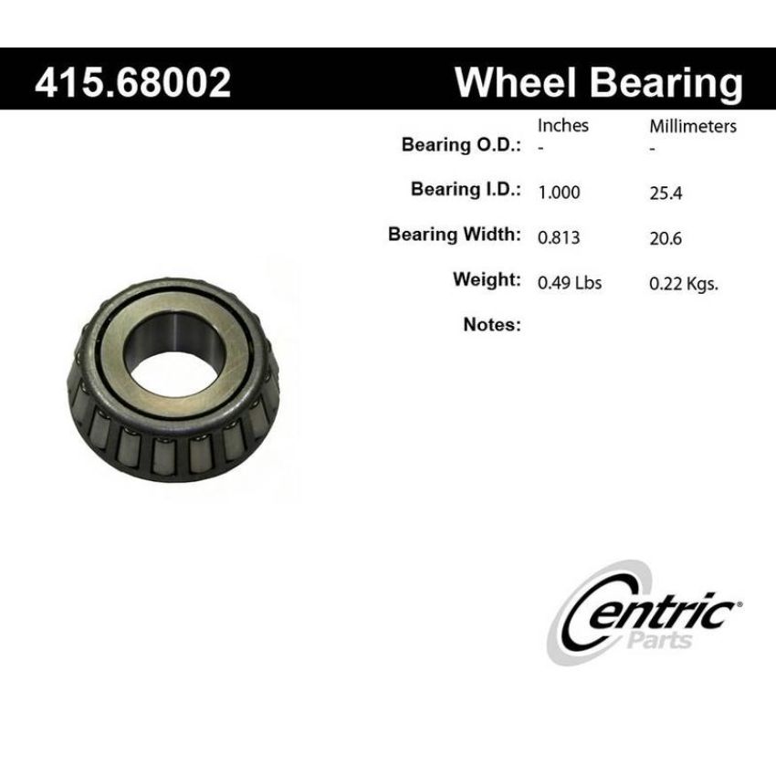 CENTRIC PARTS 415.68002 Centric Premium Bearing Cone