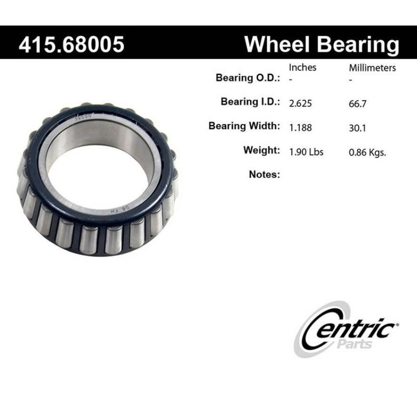 CENTRIC PARTS 415.68005E C-Tek Standard Bearing Cone