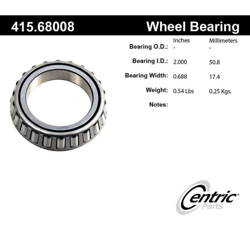 CENTRIC PARTS 415.68008 Centric Premium Bearing Cone