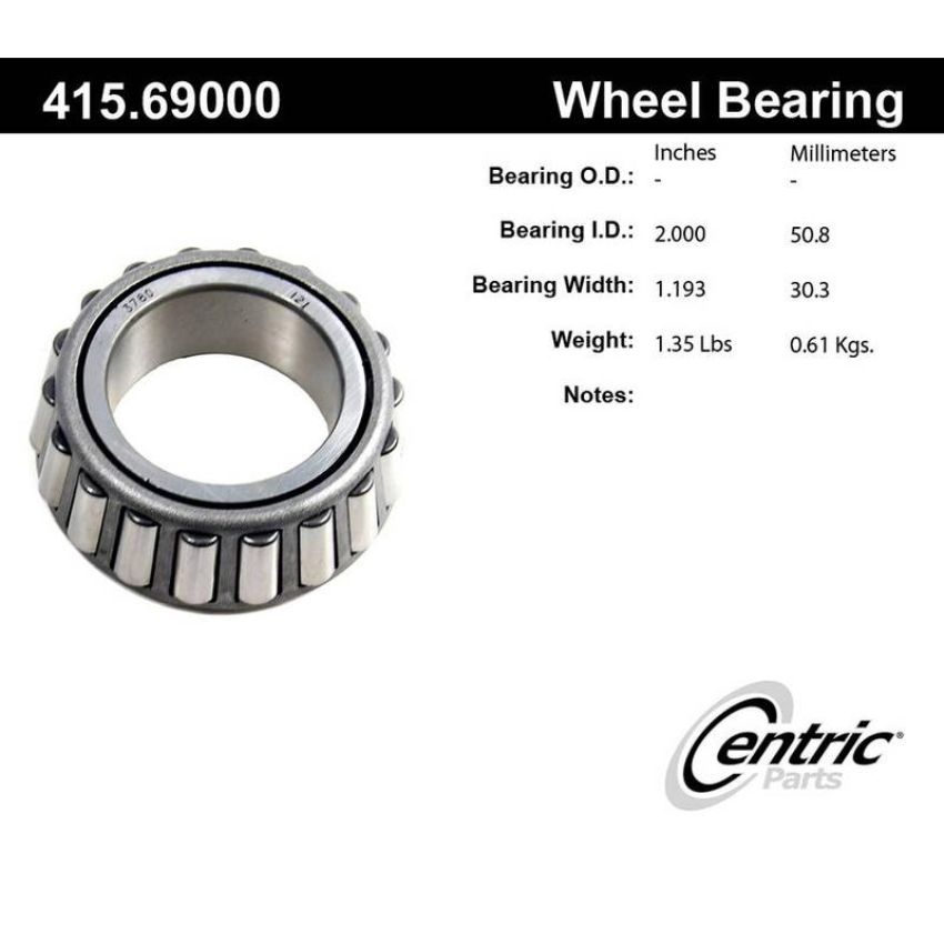 CENTRIC PARTS 415.69000 Centric Premium Bearing Cone