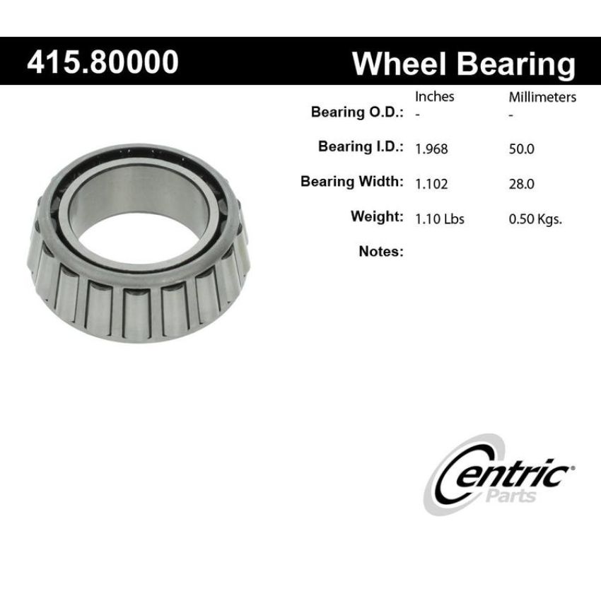 CENTRIC PARTS 415.80000 Centric Premium Bearing Cone
