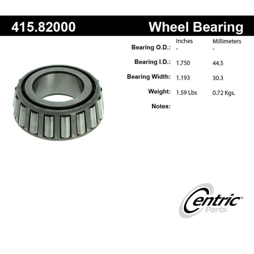 CENTRIC PARTS 415.82000 Centric Premium Bearing Cone