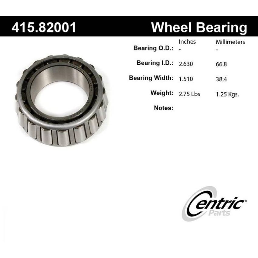 CENTRIC PARTS 415.82001 Centric Premium Bearing Cone