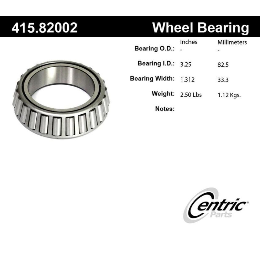 CENTRIC PARTS 415.82002 Centric Premium Bearing Cone