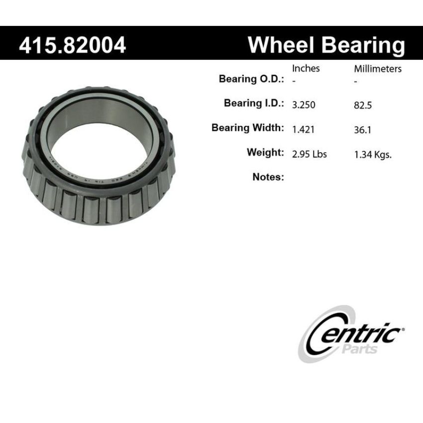 CENTRIC PARTS 415.82004 Centric Premium Bearing Cone