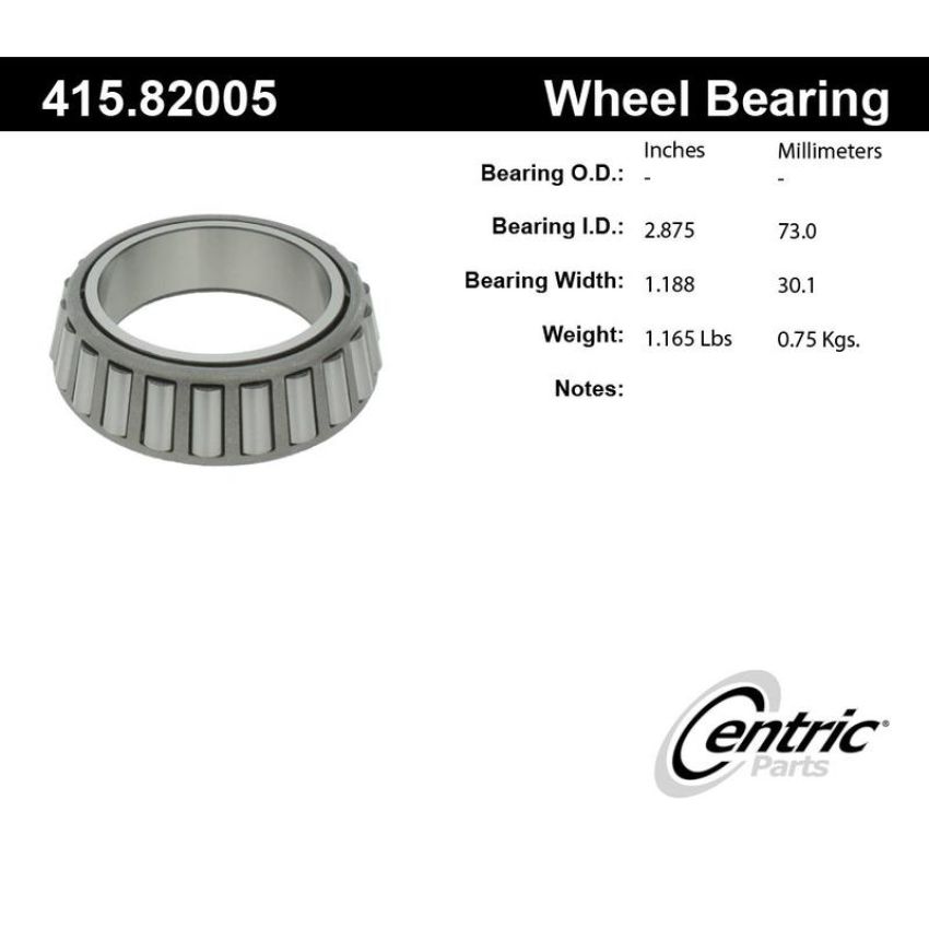 CENTRIC PARTS 415.82005 Centric Premium Bearing Cone