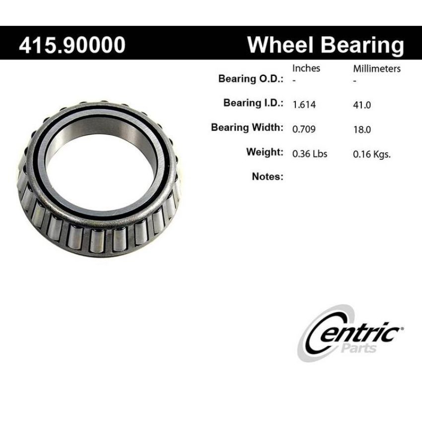 CENTRIC PARTS 415.90000 Centric Premium Bearing Cone