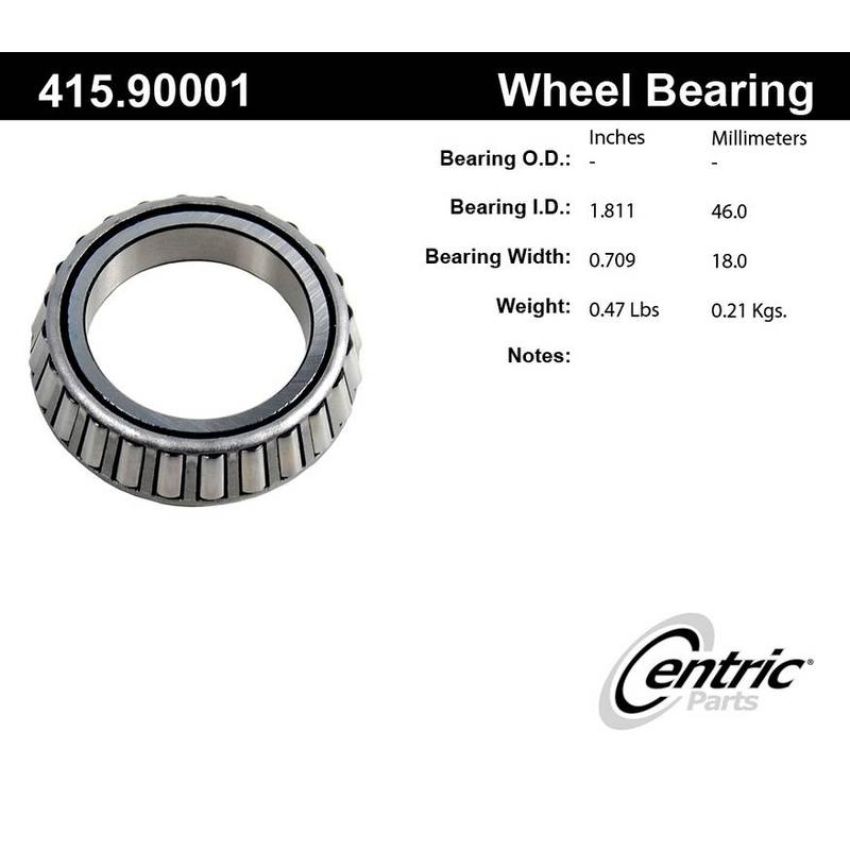 CENTRIC PARTS 415.90001 Centric Premium Bearing Cone