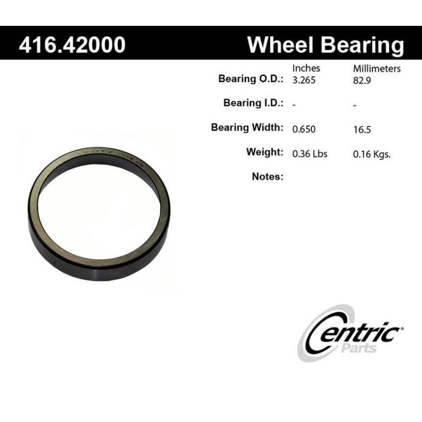 CENTRIC PARTS 416.42000E C-Tek Standard Bearing Race