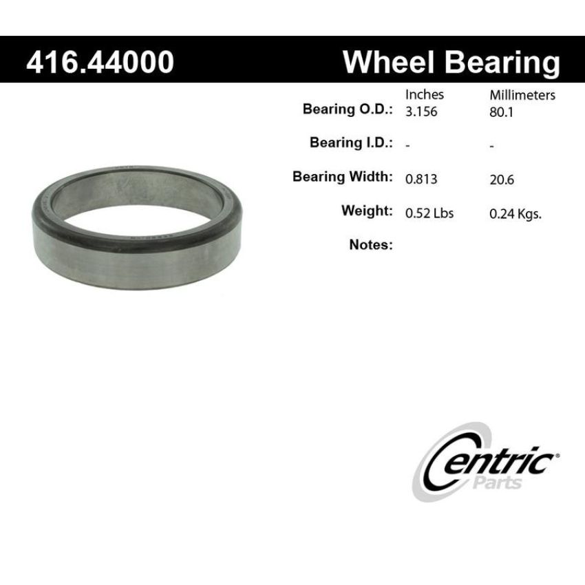 CENTRIC PARTS 416.44000 Centric Premium Bearing Race