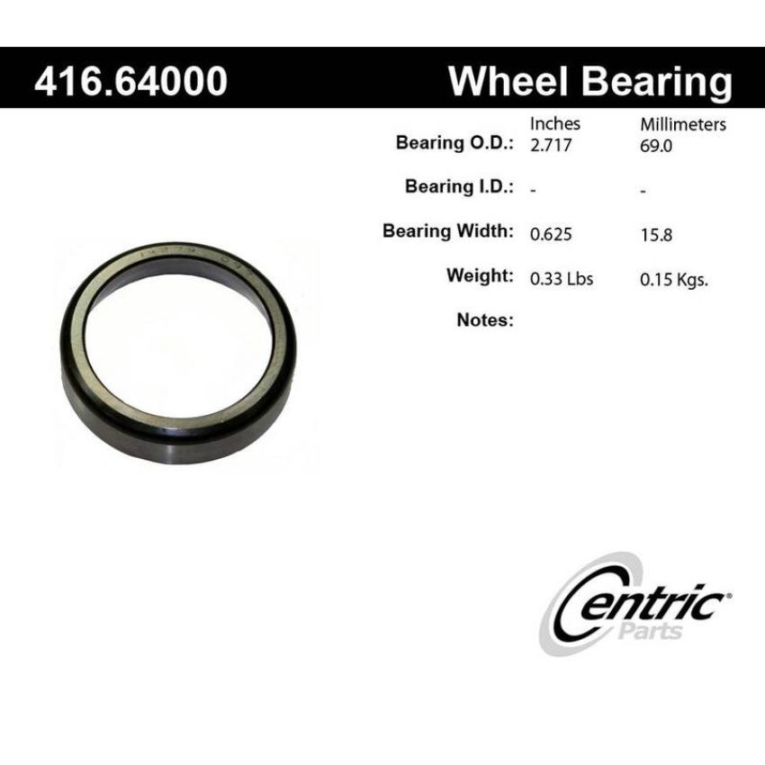 CENTRIC PARTS 416.64000 Centric Premium Bearing Race
