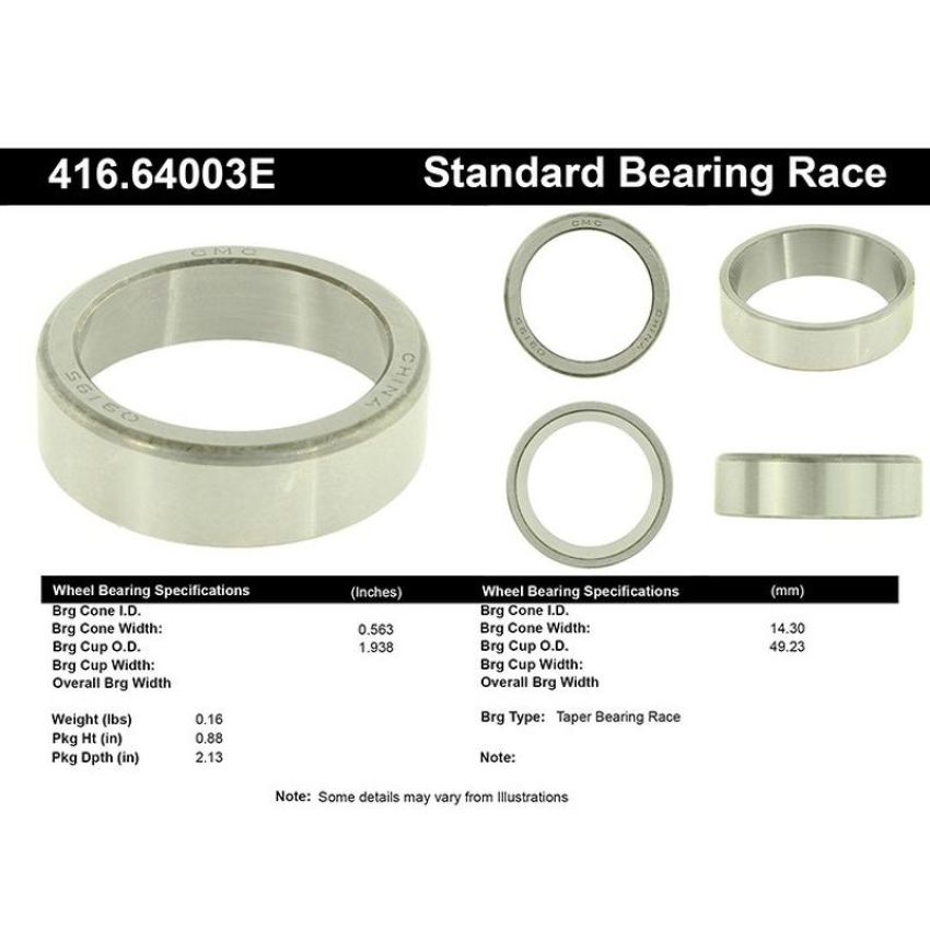 CENTRIC PARTS 416.64003E C-Tek Standard Bearing Race
