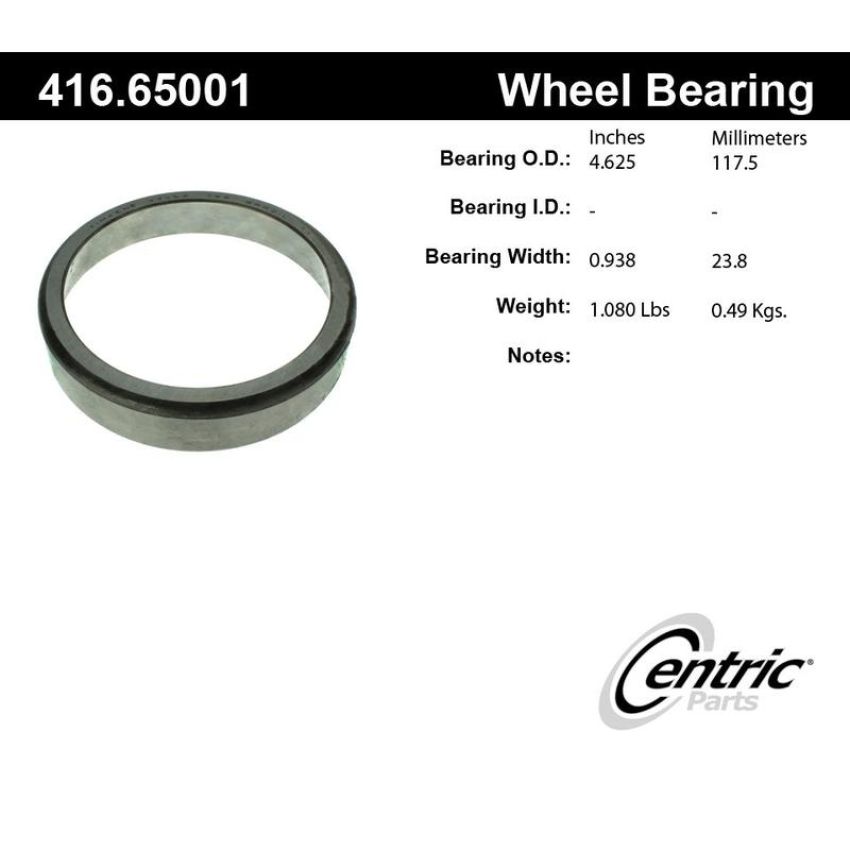 CENTRIC PARTS 416.65001 Centric Premium Bearing Race