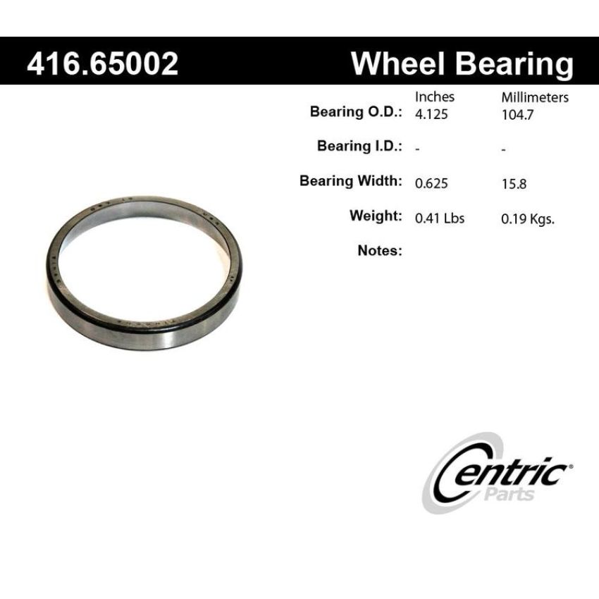 CENTRIC PARTS 416.65002 Centric Premium Bearing Race