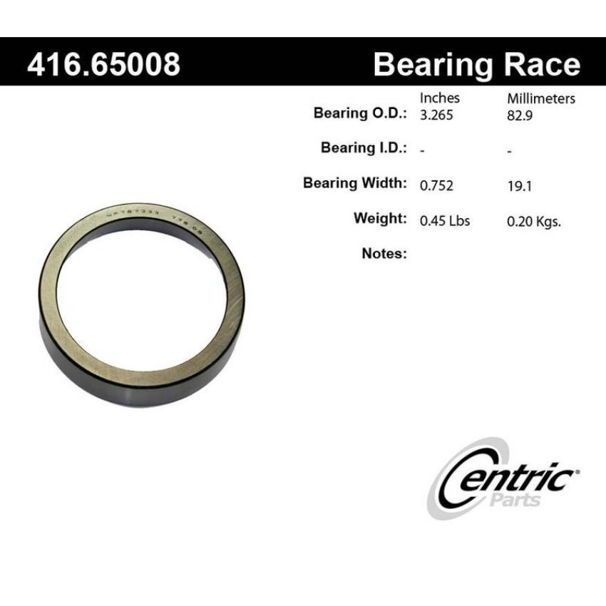 CENTRIC PARTS 416.65008 Centric Premium Bearing Race