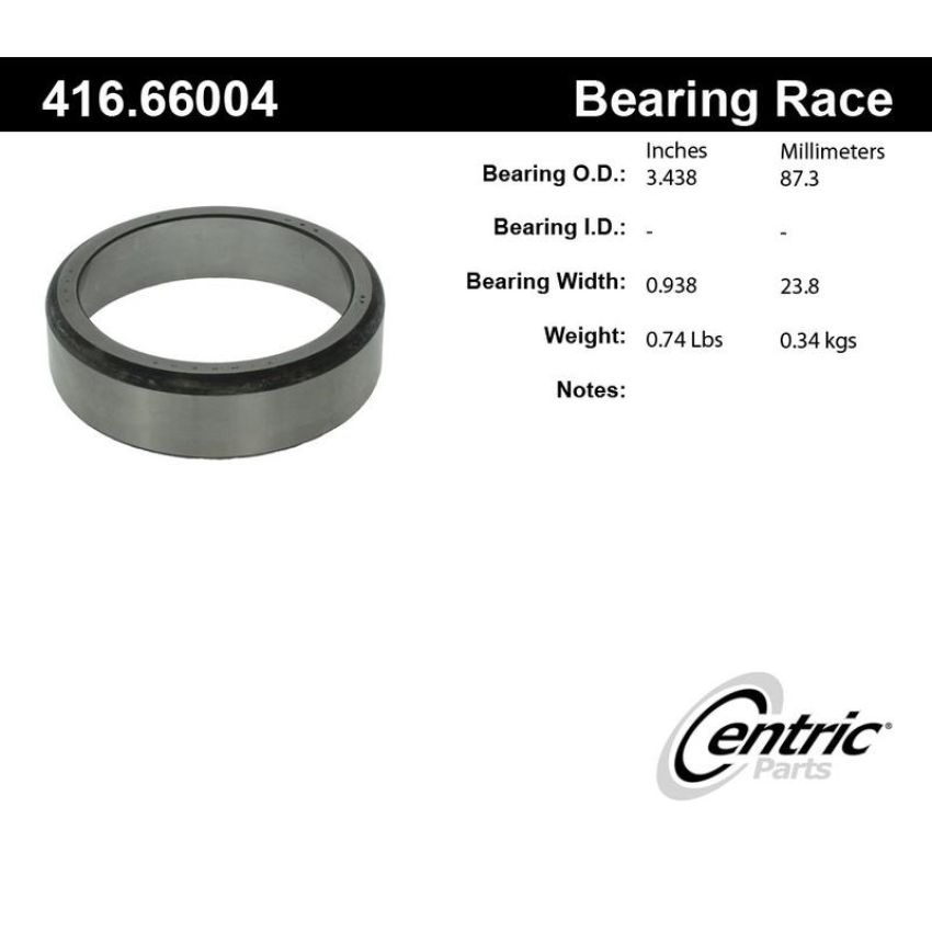 CENTRIC PARTS 416.66004 Centric Premium Bearing Race