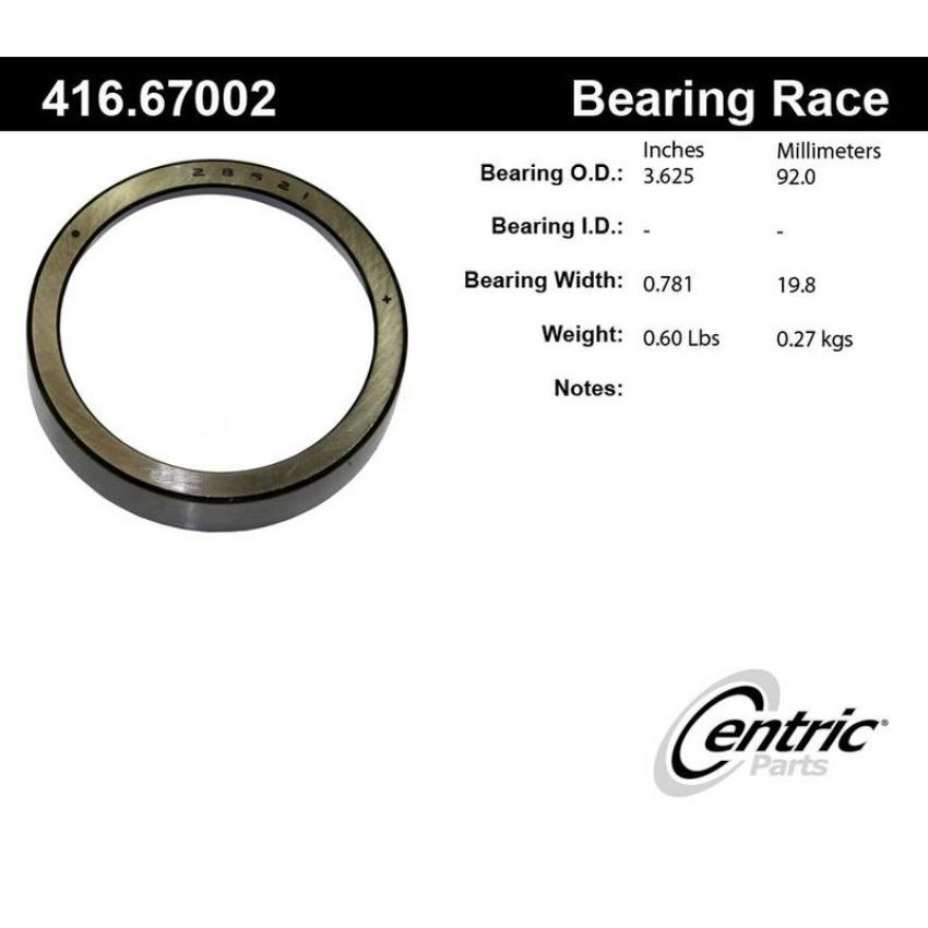 CENTRIC PARTS 416.67002 Centric Premium Bearing Race