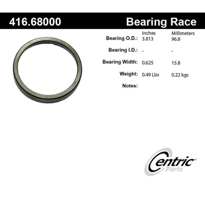 CENTRIC PARTS 416.68000 Centric Premium Bearing Race