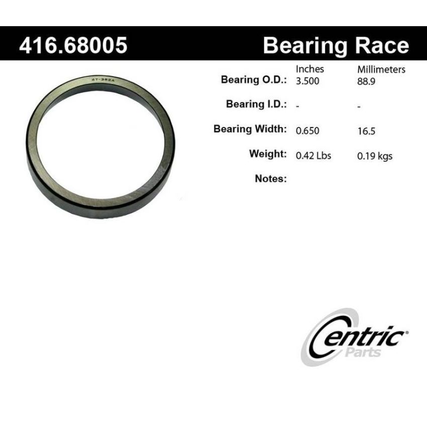 CENTRIC PARTS 416.68005 Centric Premium Bearing Race