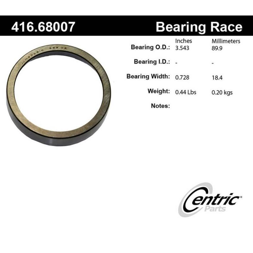 CENTRIC PARTS 416.68007 Centric Premium Bearing Race