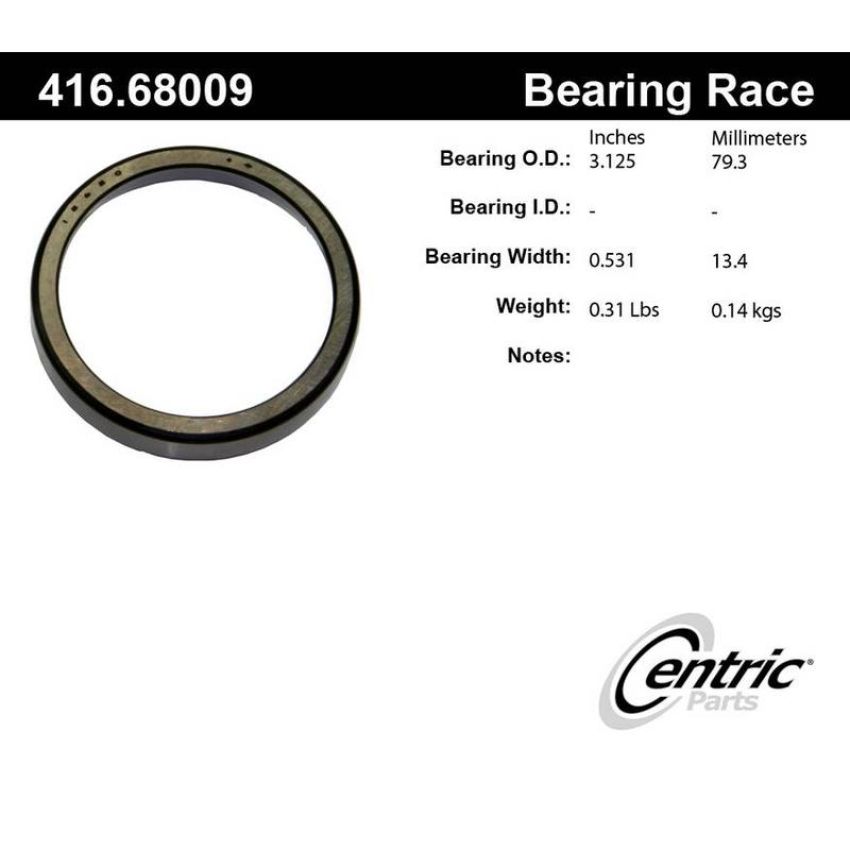 CENTRIC PARTS 416.68009 Centric Premium Bearing Race