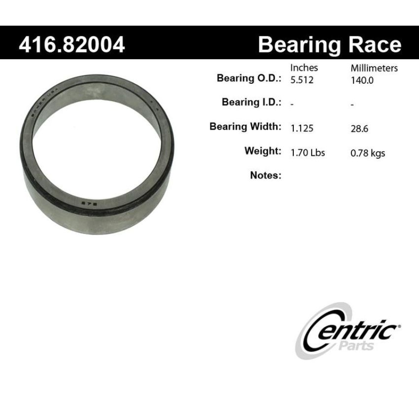 CENTRIC PARTS 416.82004 Centric Premium Bearing Race