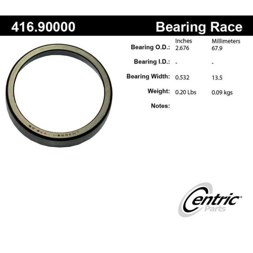 CENTRIC PARTS 416.90000 Centric Premium Bearing Race