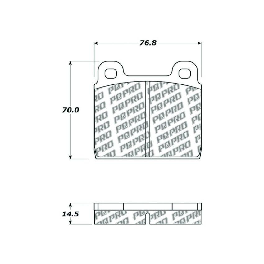 CENTRIC PARTS 500.00451 PQ PRO Disc Brake Pads