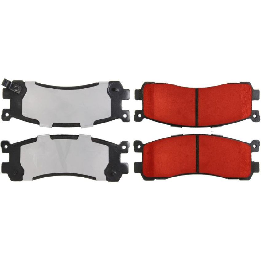 CENTRIC PARTS 500.05530 PQ PRO Disc Brake Pads with Hardware
