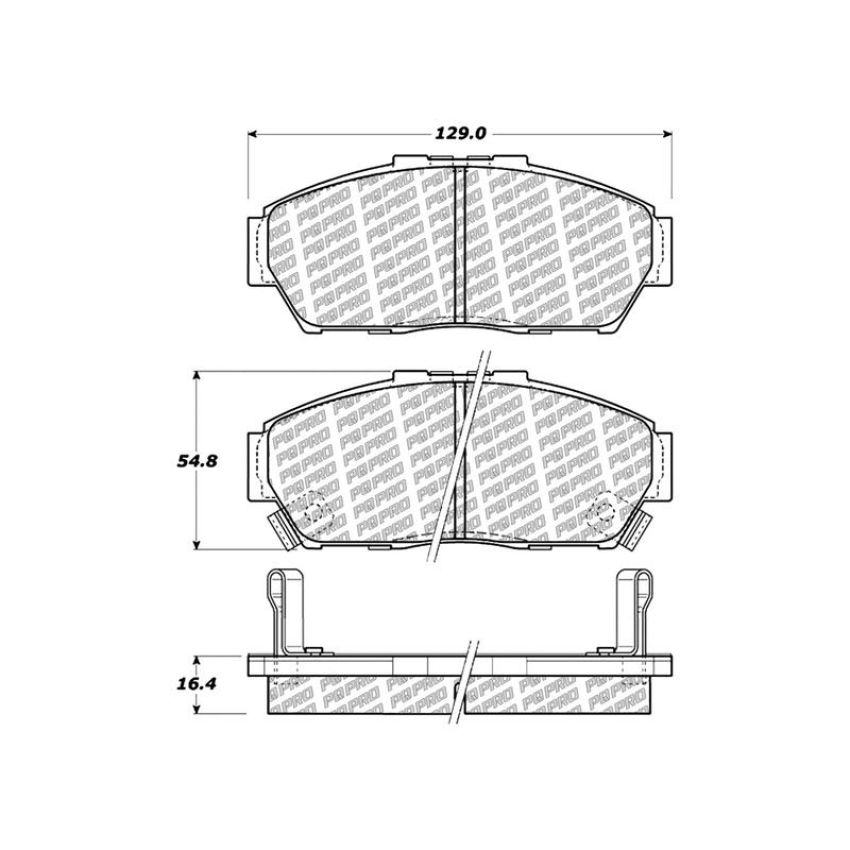 CENTRIC PARTS 500.06170 PQ PRO Disc Brake Pads with Hardware