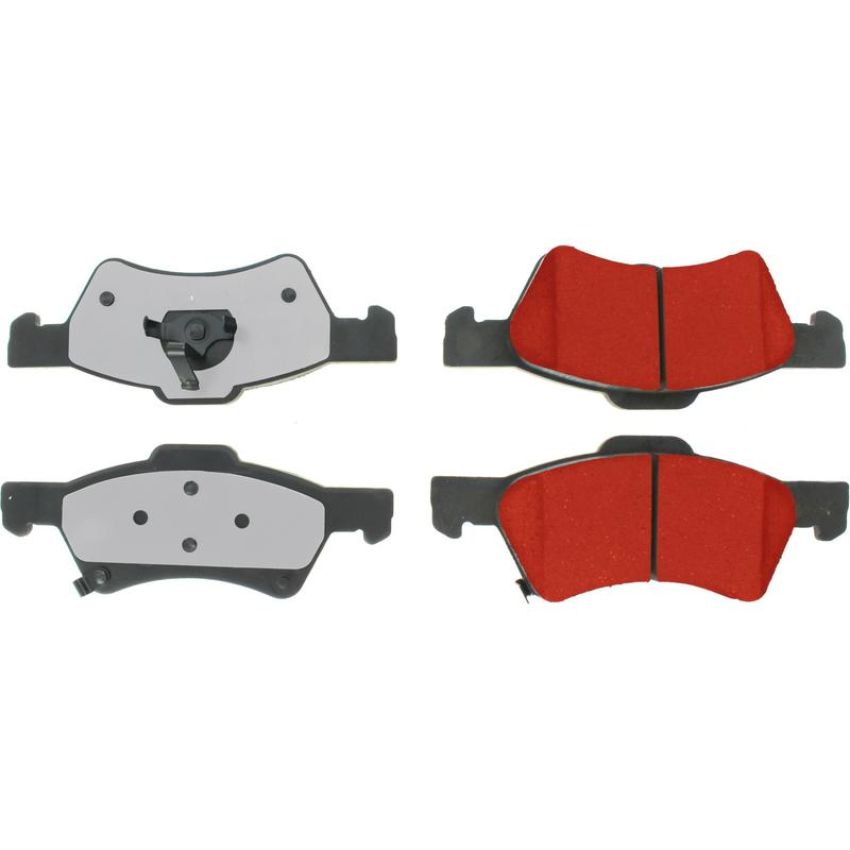 CENTRIC PARTS 500.08570 PQ PRO Disc Brake Pads with Hardware