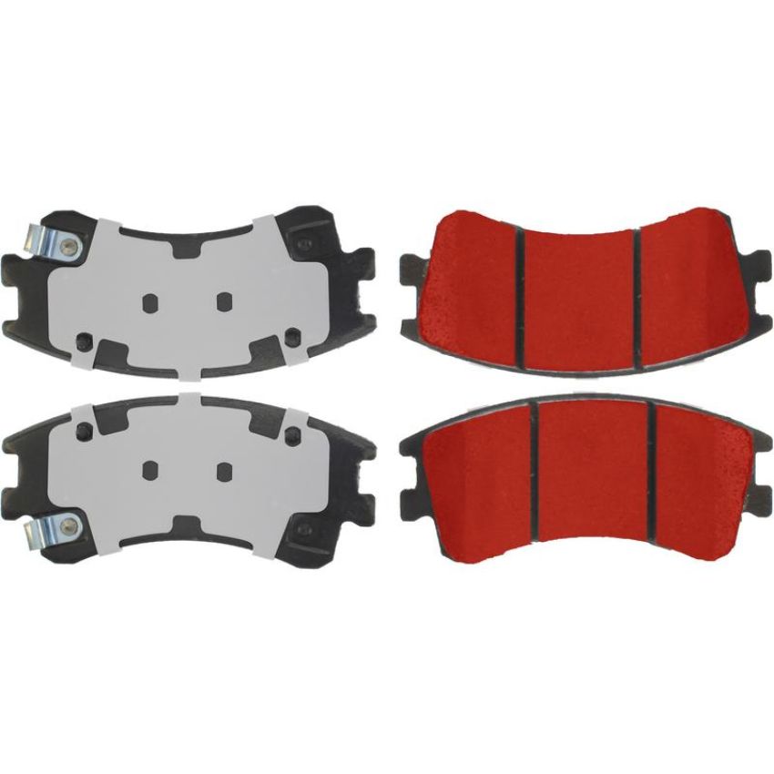 CENTRIC PARTS 500.09570 PQ PRO Disc Brake Pads with Hardware