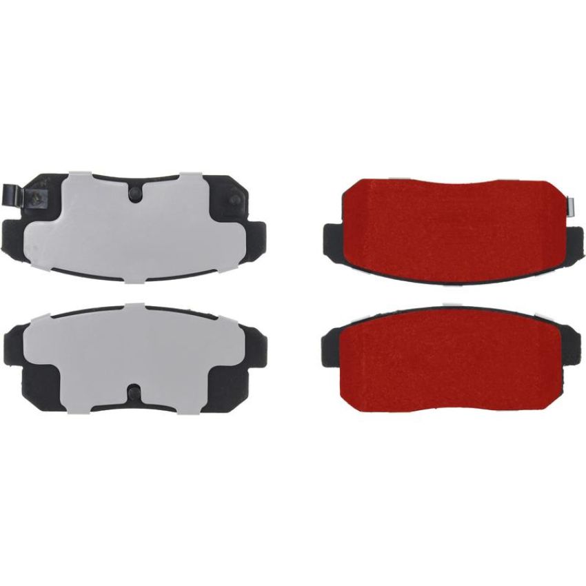 CENTRIC PARTS 500.10080 PQ PRO Disc Brake Pads with Hardware