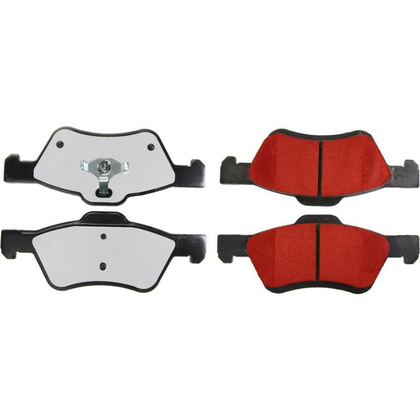 CENTRIC PARTS 500.10472 PQ PRO Disc Brake Pads with Hardware