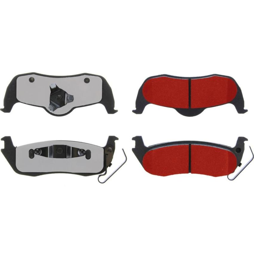 CENTRIC PARTS 500.10870 PQ PRO Disc Brake Pads with Hardware