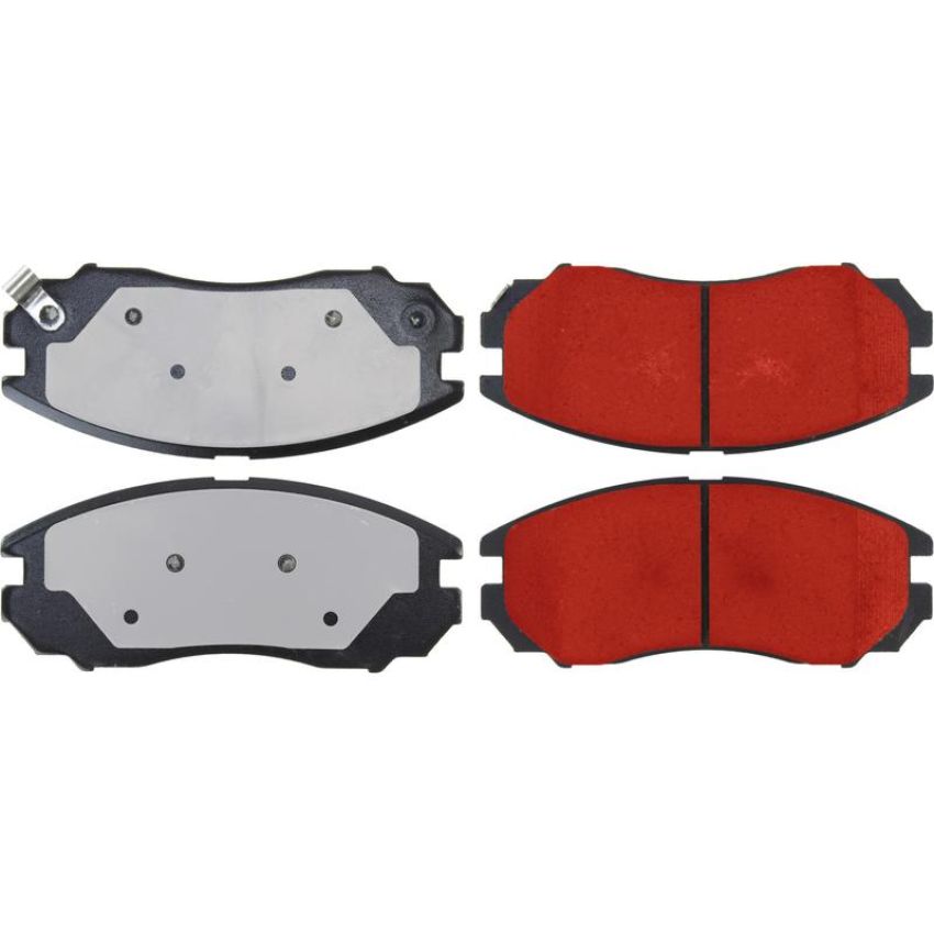 CENTRIC PARTS 500.11040 PQ PRO Disc Brake Pads with Hardware