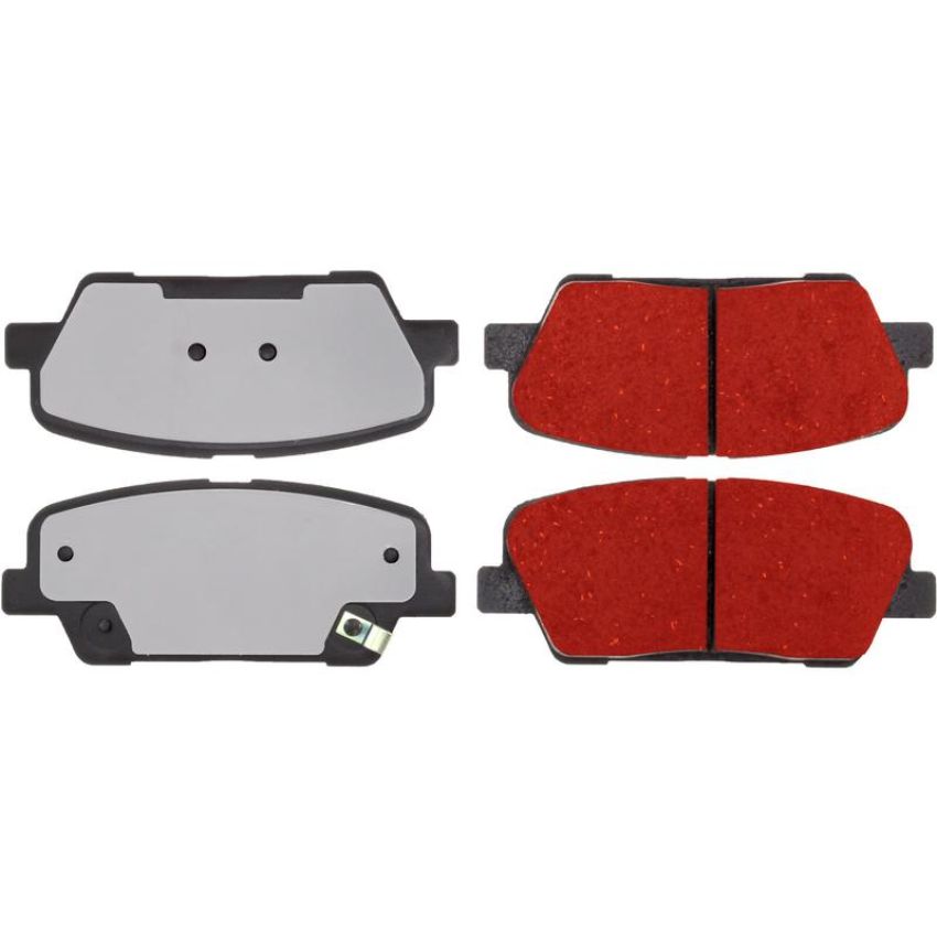 CENTRIC PARTS 500.12842 PQ PRO Disc Brake Pads with Hardware