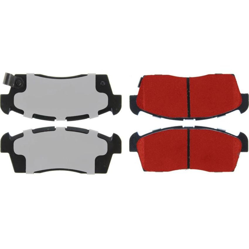 CENTRIC PARTS 500.16580 PQ PRO Disc Brake Pads with Hardware