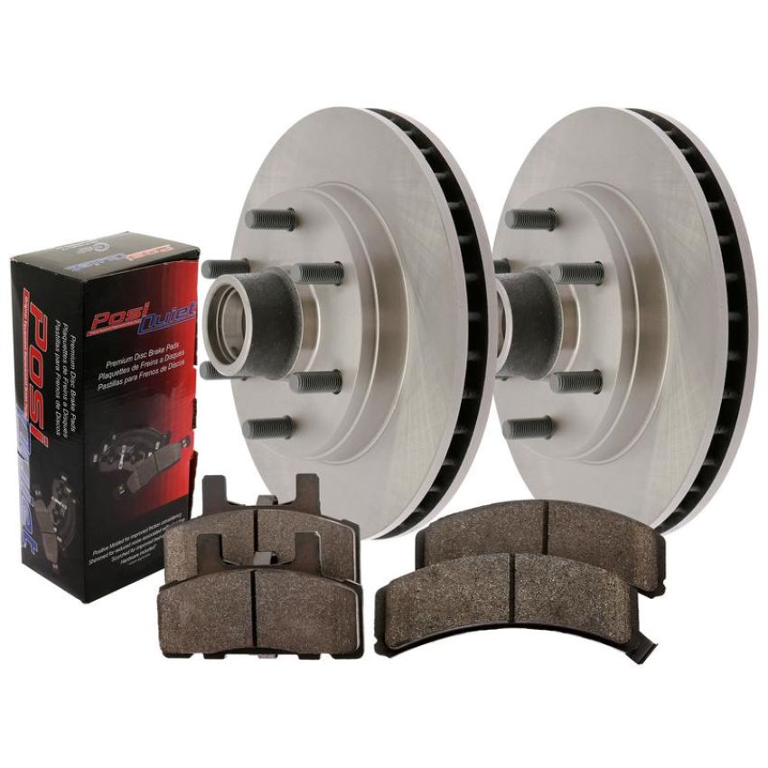 CENTRIC PARTS 907.44511 Posi Quiet Brake Pads with C-TEK Brake Rotors