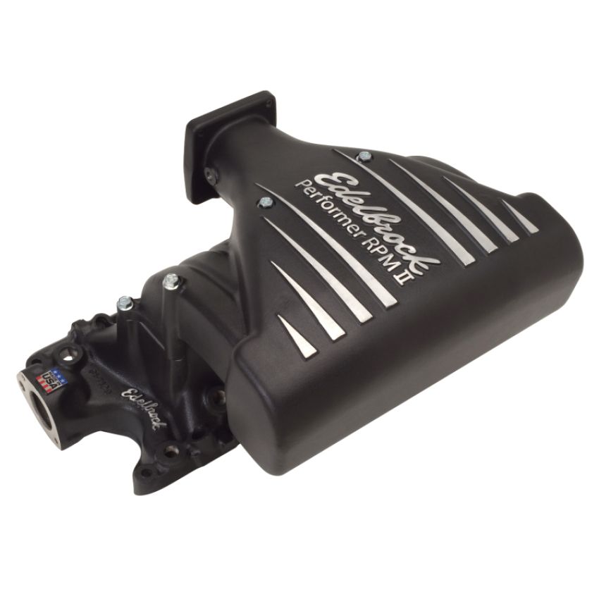 Edelbrock 71233 Intake Manifold Ford Mustang 5 0L Performer RPM II Manifold Black Finish