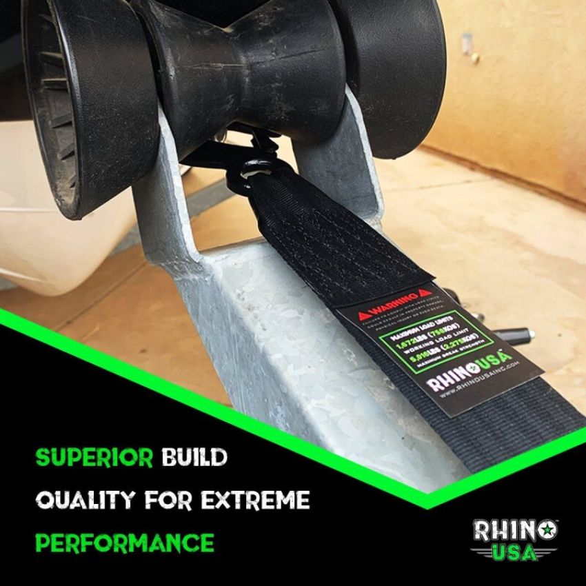 Rhino USA RNO-WNCH-STRP 2In X 20Ft Boat Winch Strap With Hook