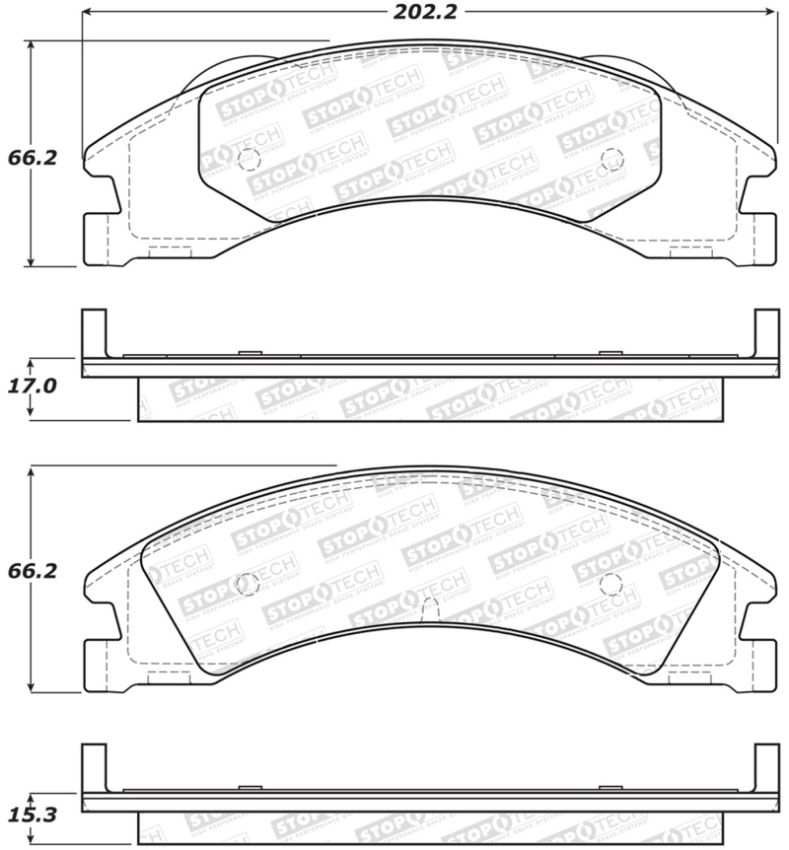 Stoptech 308.13291 Street Brake Pads - Front