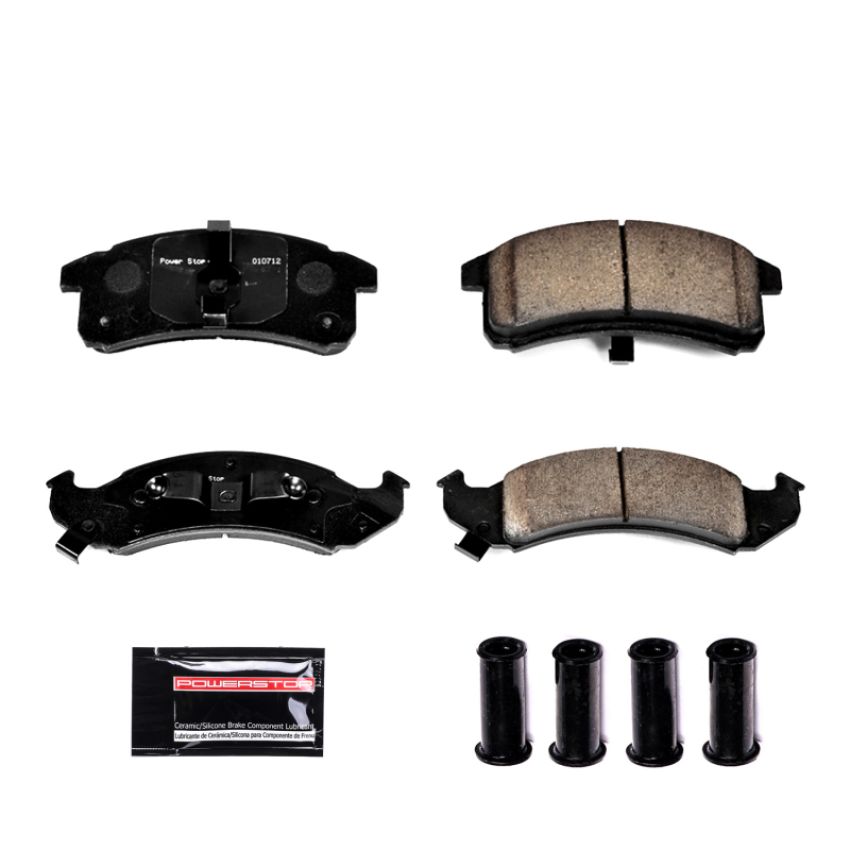 PowerStop Z23-623 PowerStop - Z23 Daily Driver Carbon-Fiber Ceramic Brake Pads with Hardware Kit