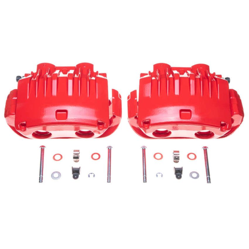 PowerStop S4654C Red Powder Coated Calipers