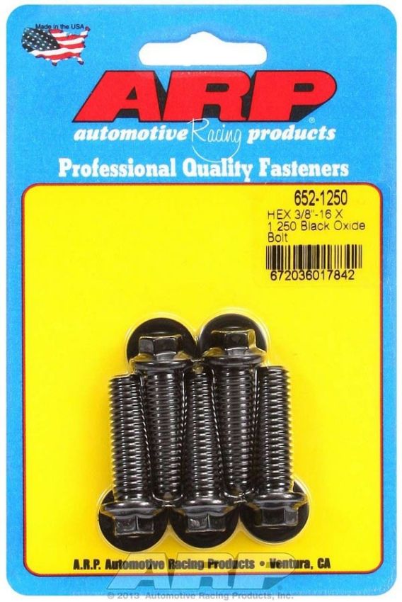 ARP ARP652-1250 Bolt Kit - 6pt. (5) 3/8-16 x 1.250